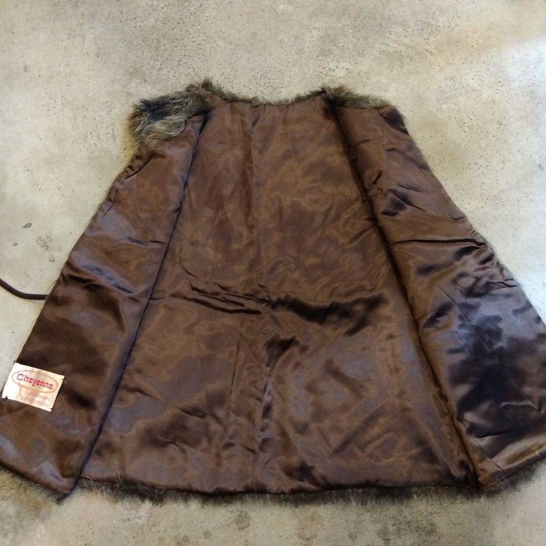 80s VINTAGE ヴィンテージ フェイクファー ベスト