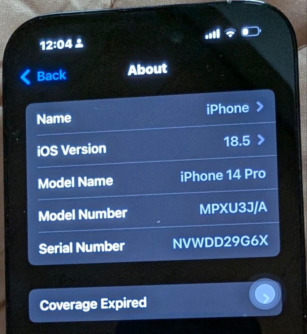 Apple iPhone 14 Pro 本体