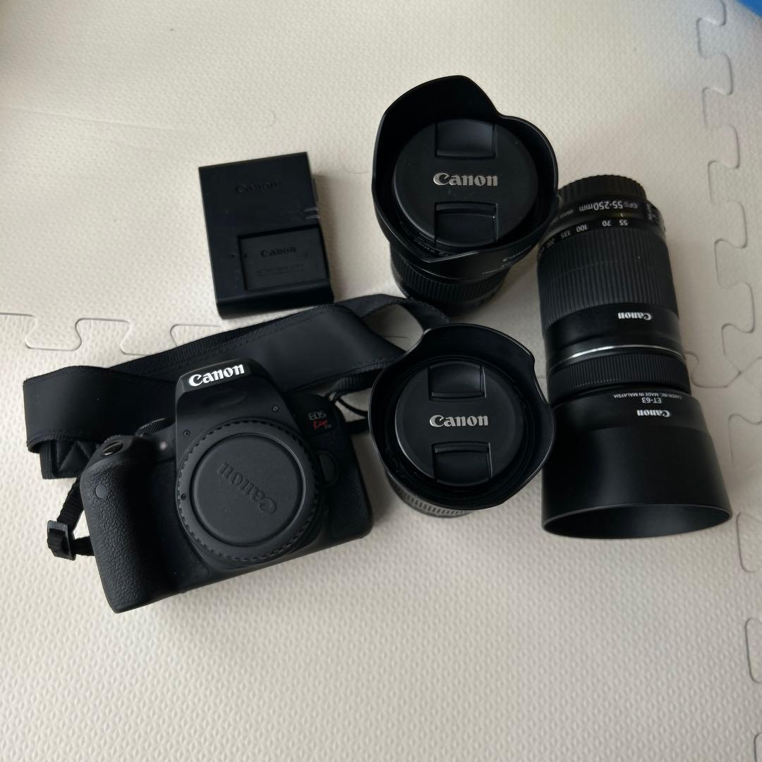 canon eos kiss x9i レンズ3本 センサークリーニング済み