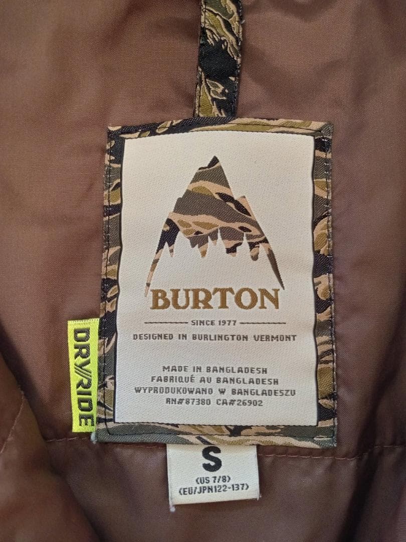 BURTON バートン ジュニア・キッズ スノーボード ウエア S 135