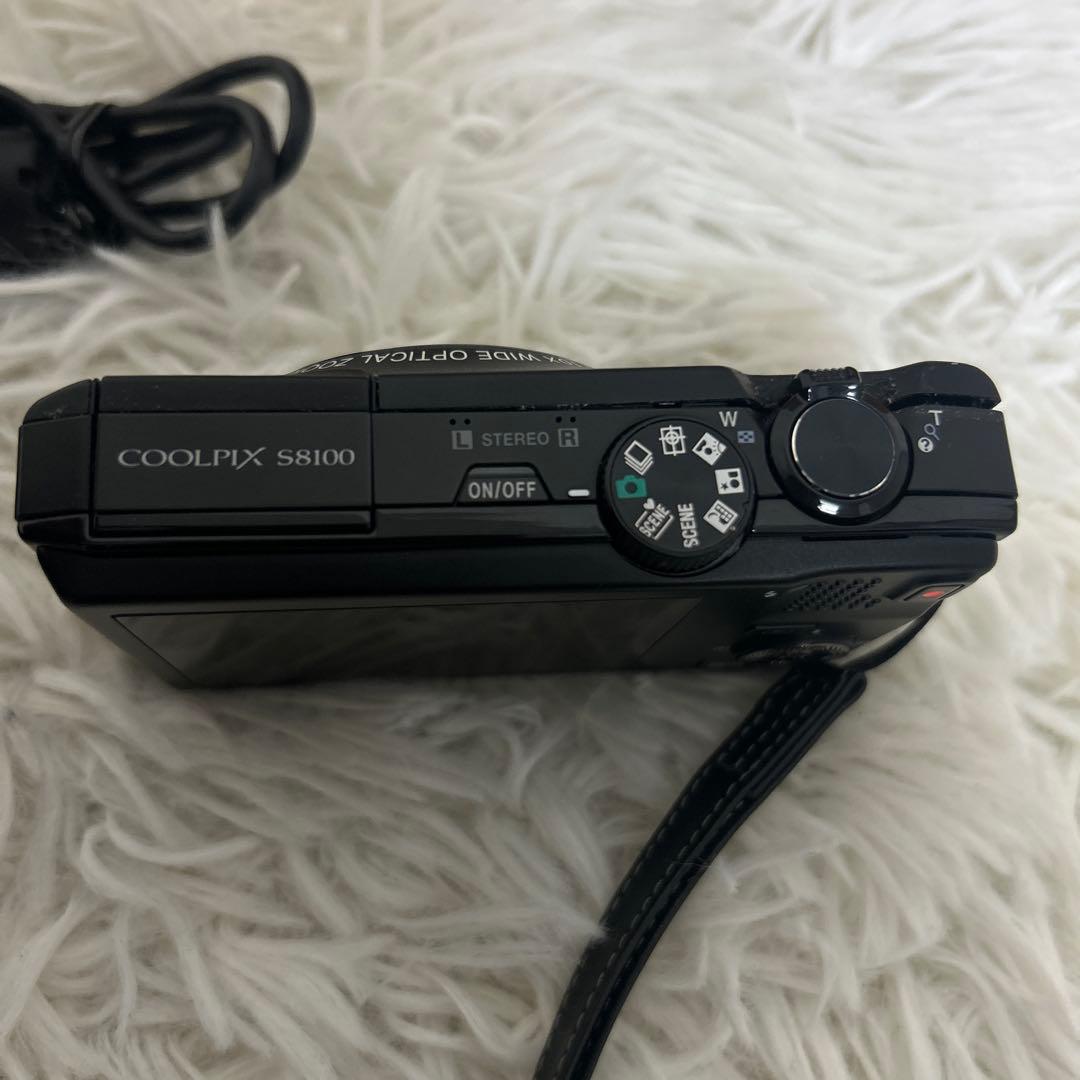 【一部訳あり】Nikon COOLPIX S8100 ブラック　動作確認済み