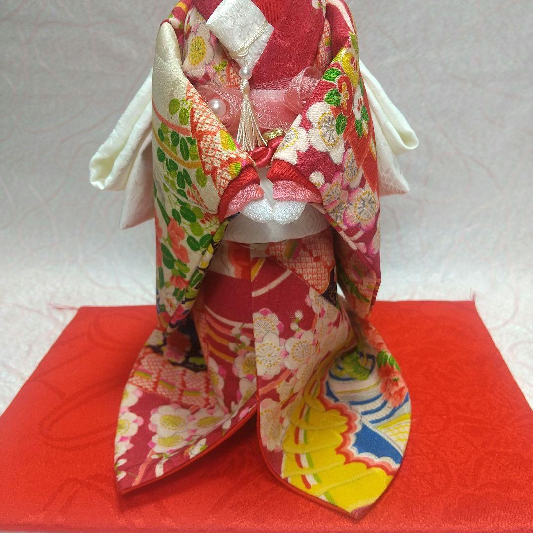 ちりめん細工 古布 うさぎの新郎新婦