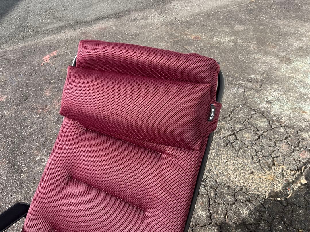 Lafuma リクライニングチェ ワインレッド フランス