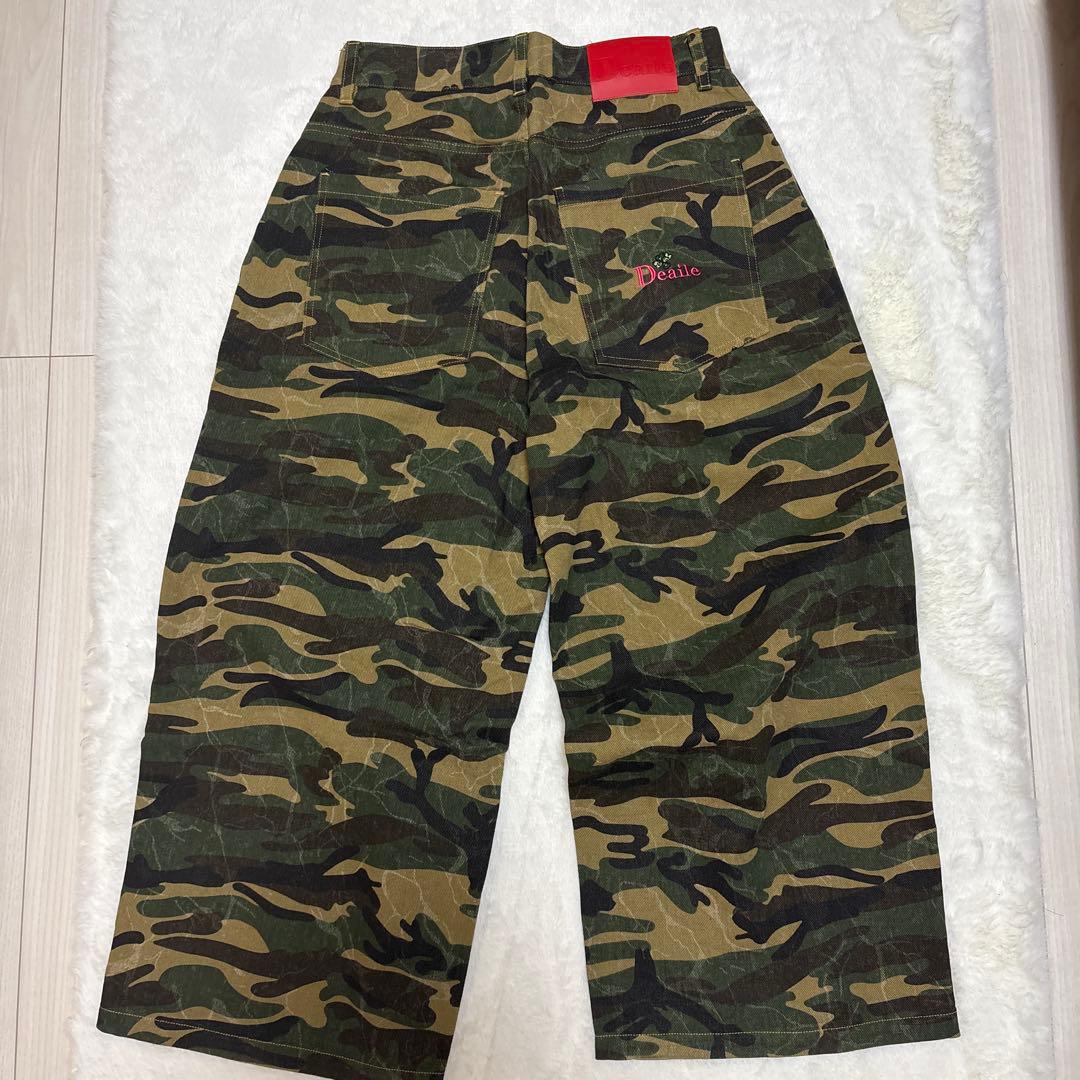 Deaile カモ柄バギーパンツ Mサイズ
