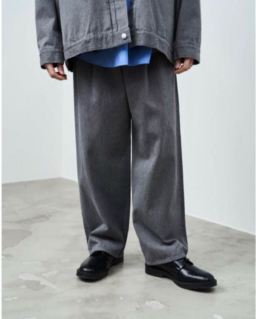 Graphpaper Denim TwoTuck Pants グレー 1