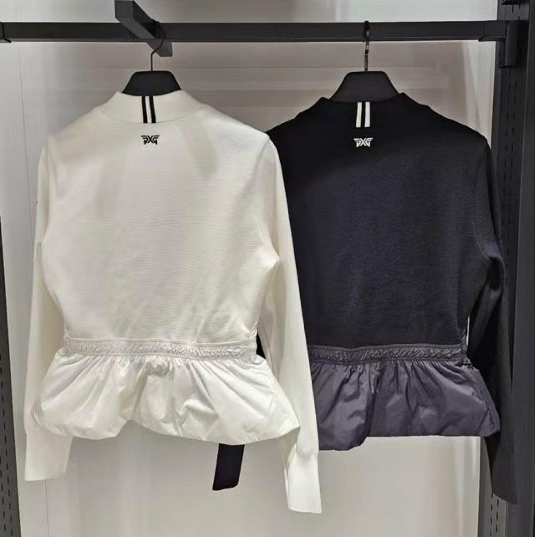 PXG 新作ゴルフ ウェア レディース ジャケット ダウン×ニット トップスM