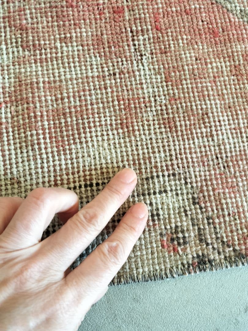 【最終価格】アヴァノス　擦れ感ヴィンテージトルコラグ No.704