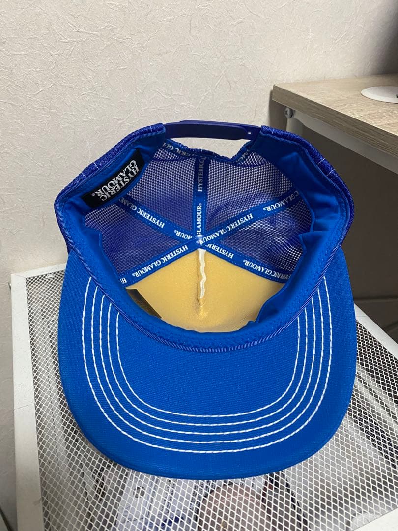 ヒステリックグラマー メッシュキャップ ブルー