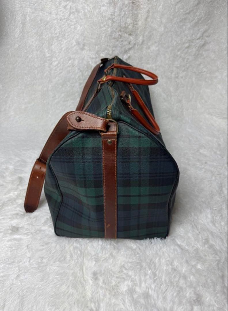 Polo Ralph Lauren 大容量 チェック柄ボストンバッグ 2way