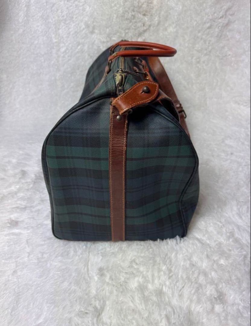 Polo Ralph Lauren 大容量 チェック柄ボストンバッグ 2way