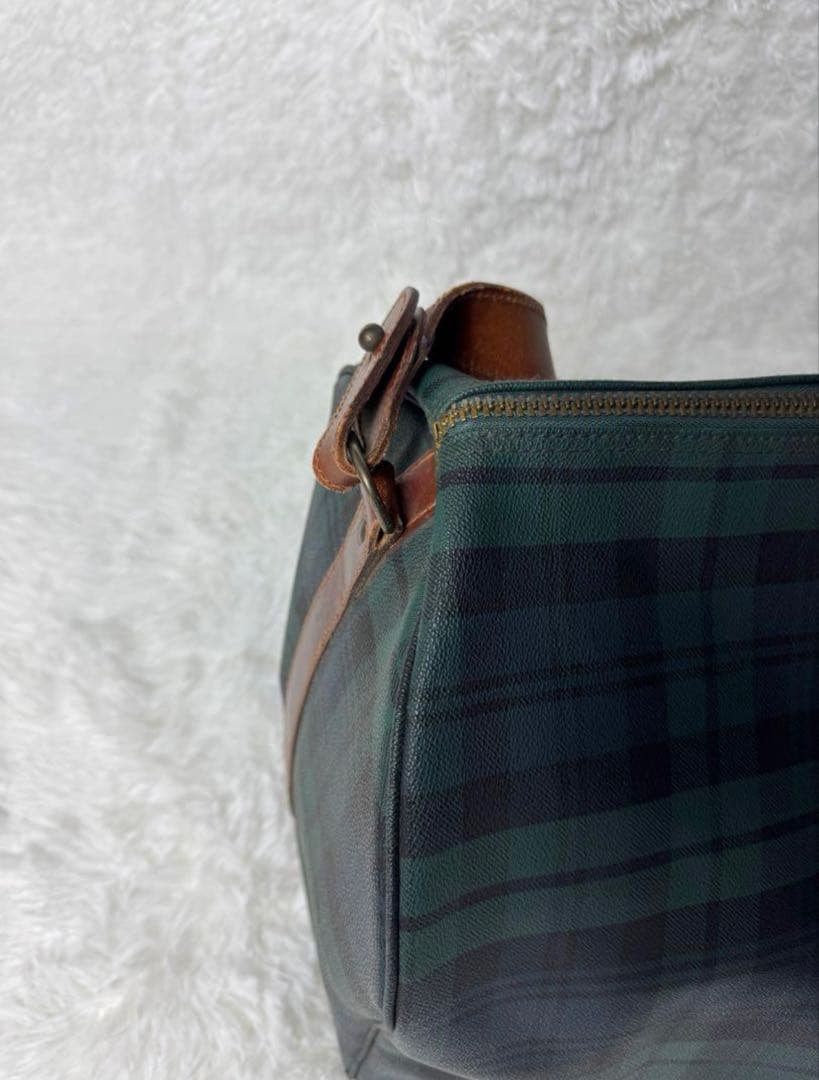 Polo Ralph Lauren 大容量 チェック柄ボストンバッグ 2way