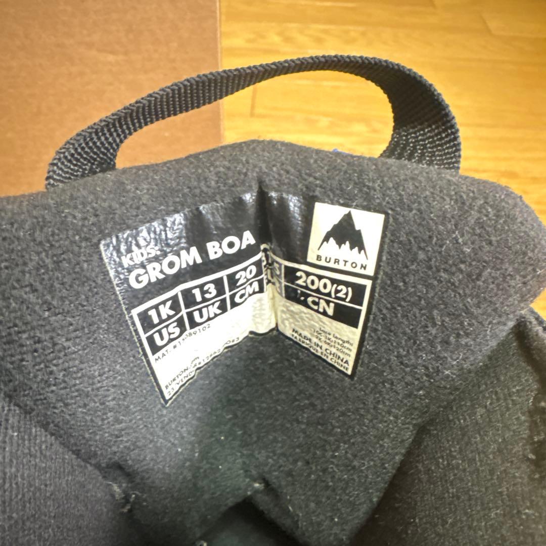 BURTON GROM BOA 子供用スノーボードブーツ 20cm