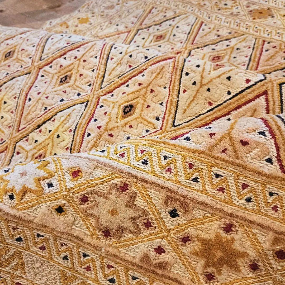 【値下げご依頼】90s マシュワニ　トライバルラグ　アフガン　ヴィンテージラグ