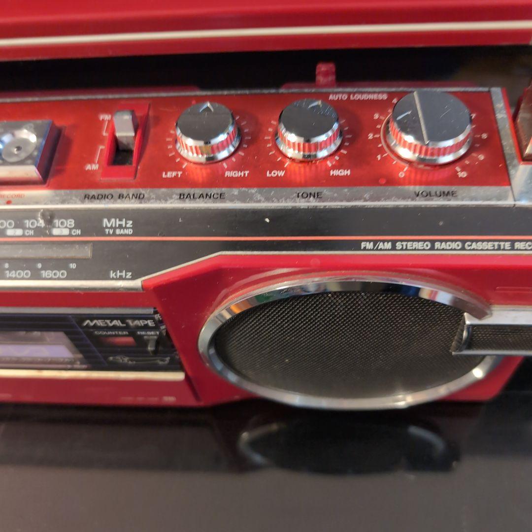 SANYO　MR-U4 SF 赤 カセットプレーヤー