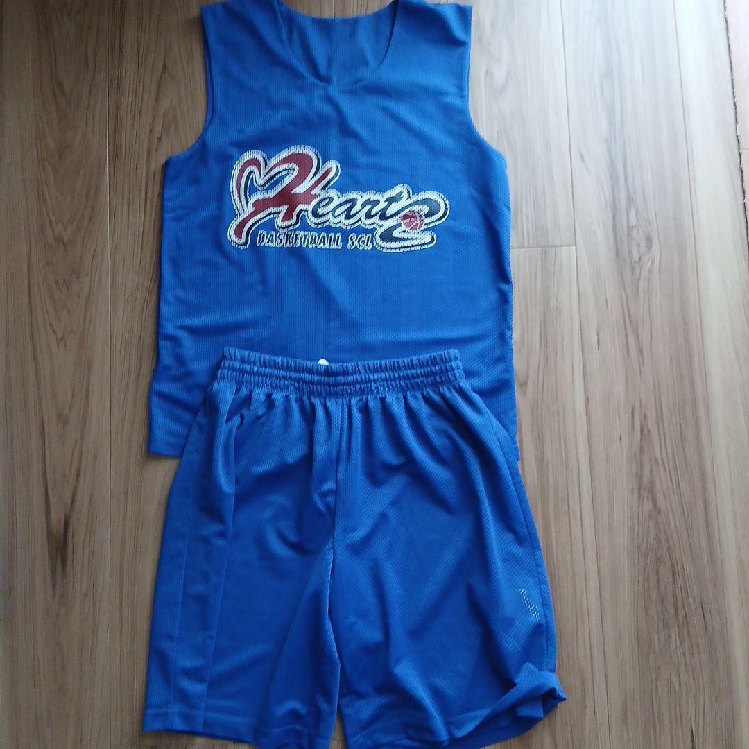 Heart バスケットボールユニフォーム 青