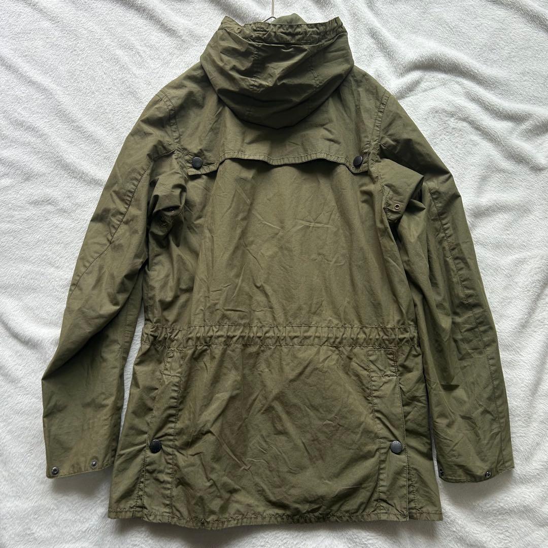 【古着】Barbour バブアー　フーデッドジャケット　Sサイズ　カーキ