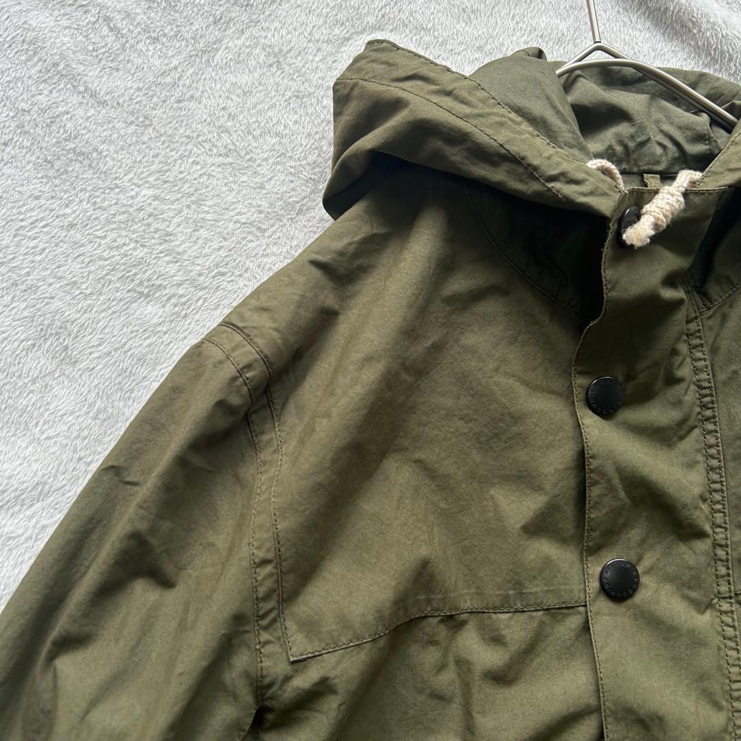 【古着】Barbour バブアー　フーデッドジャケット　Sサイズ　カーキ