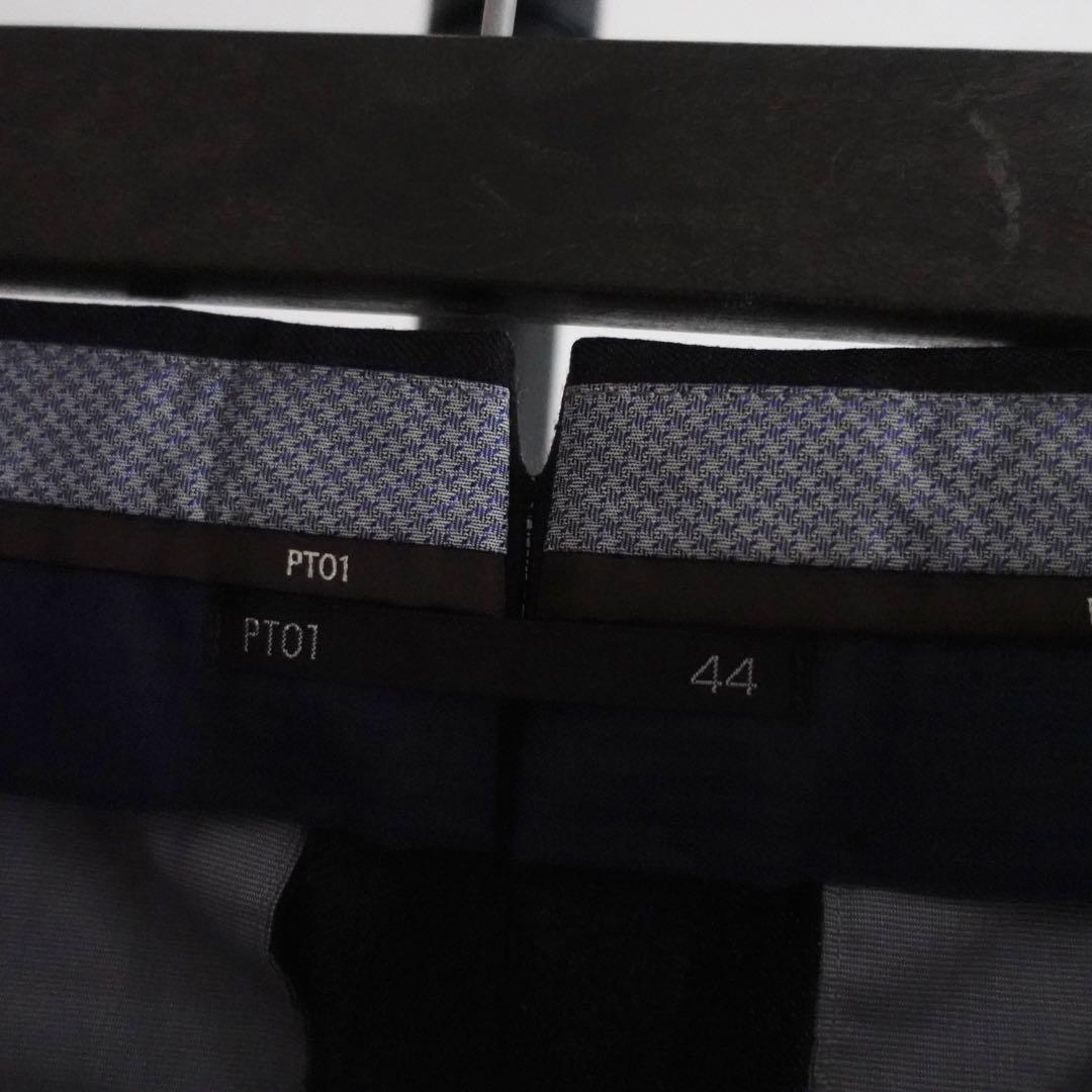 PT01 ウールギャバジン Gentleman Fit スラックス　チャコール