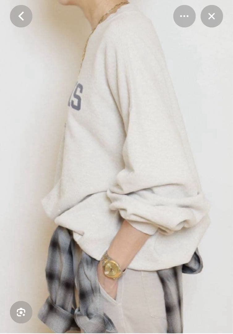 ◆MUSE/REMI RELIEF ILLINOISクルーネックプルオーバー