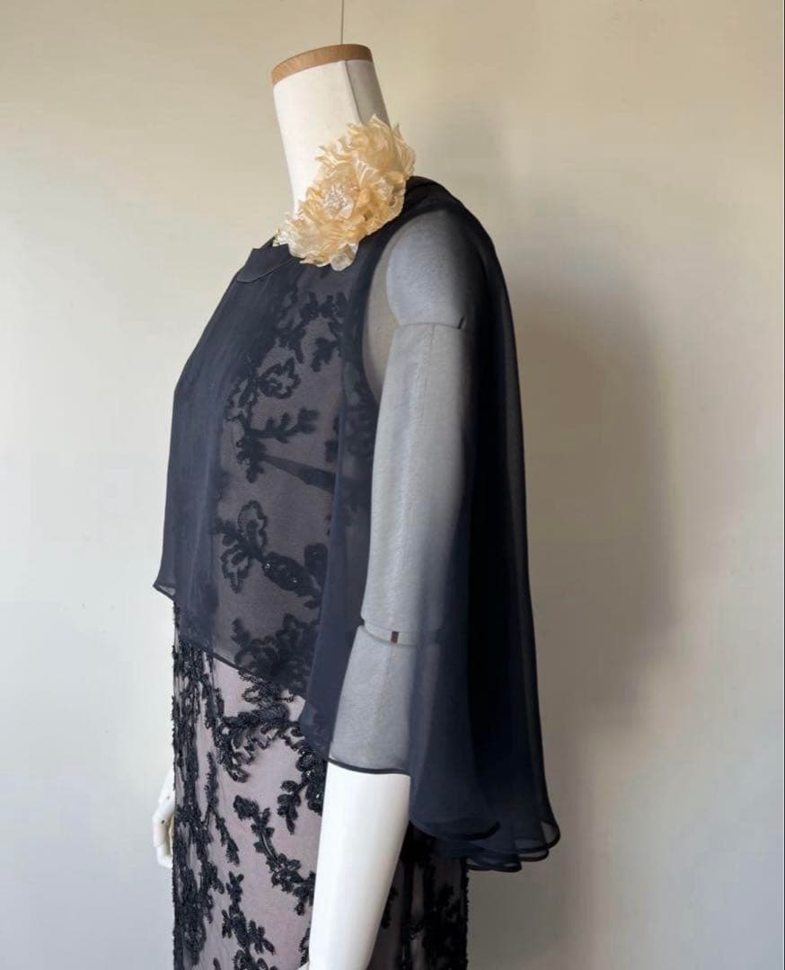 新品東京ソワールMARIKO KOHGAマリココウガケープ付きドレス