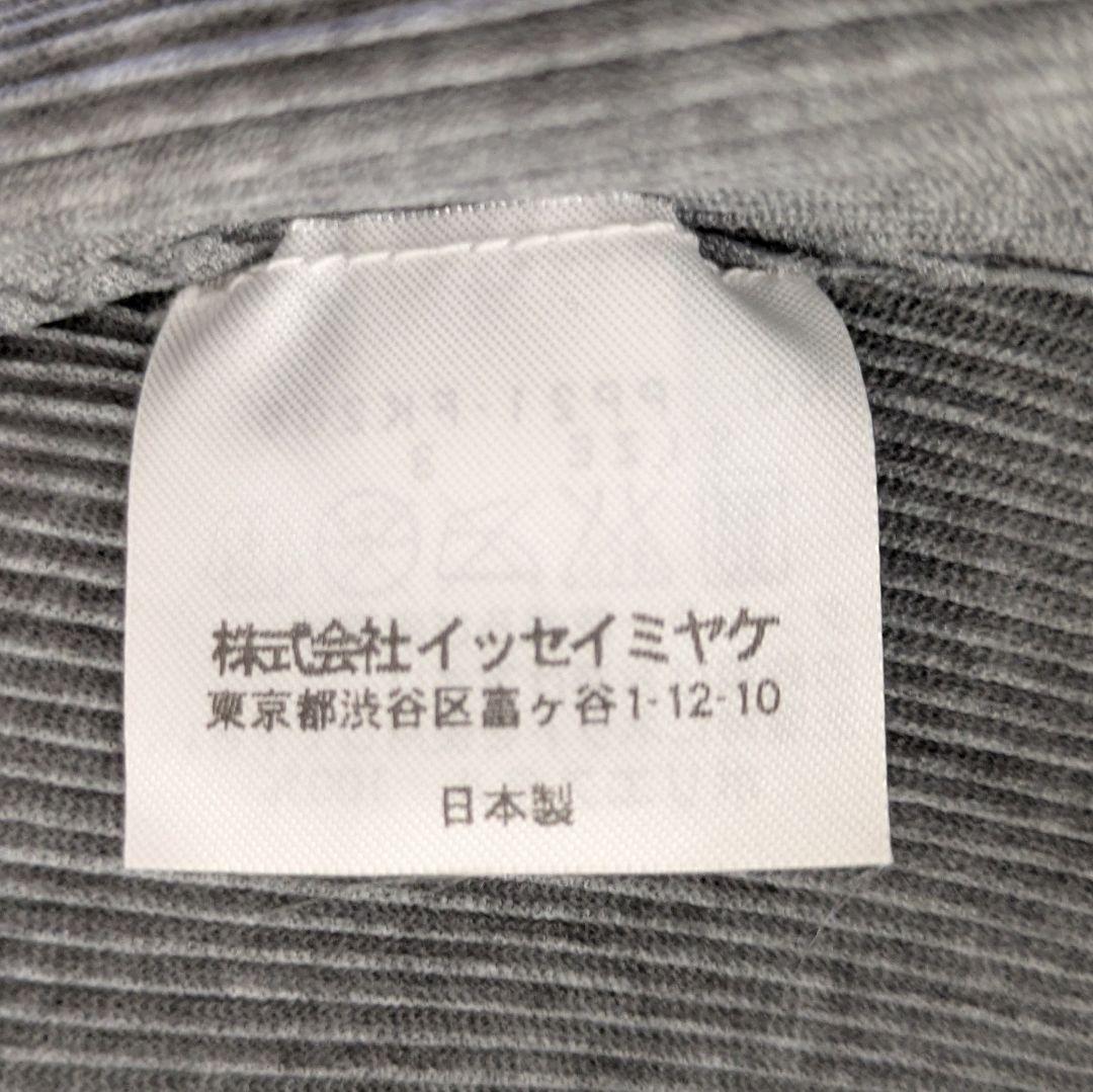 プリーツプリーズ　イッセイミヤケ　モックネック　カットソー　ミスト　3