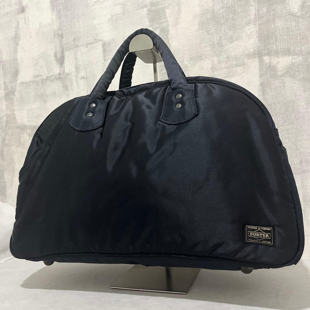 【美品✨】ヘッドポーター　ボストンバッグ　タンカー　ハンドバッグ　ネイビー