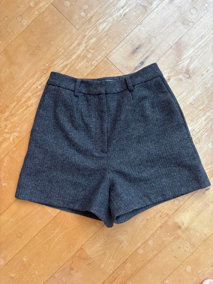 アンヌーク ヘリンボーンショートパンツ