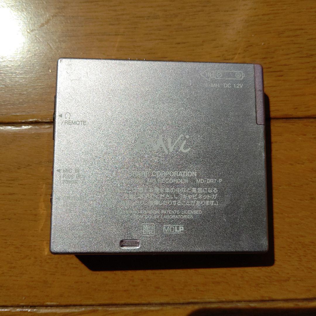 ジャンク品 SHARP 1bitポータブルMDレコーダー MD-DR7-P