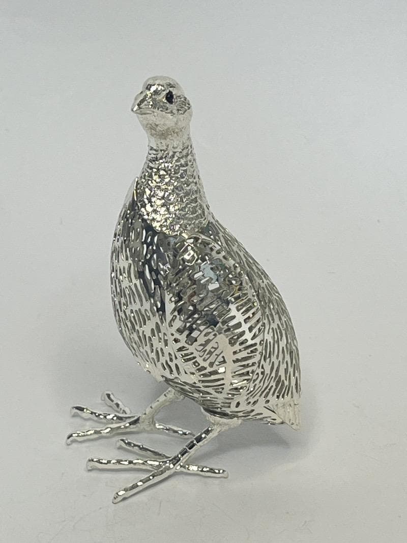 クリストフル リュミエール コレクション 鳥 ウズラ クリストフルシルバー