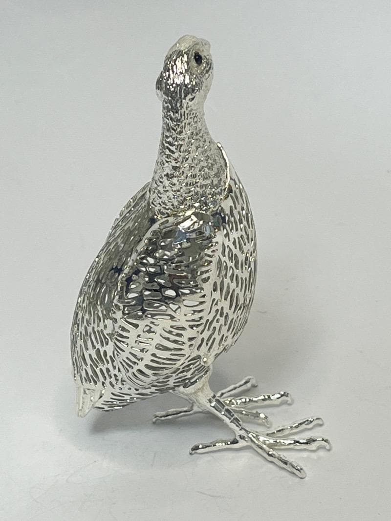 クリストフル リュミエール コレクション 鳥 ウズラ クリストフルシルバー