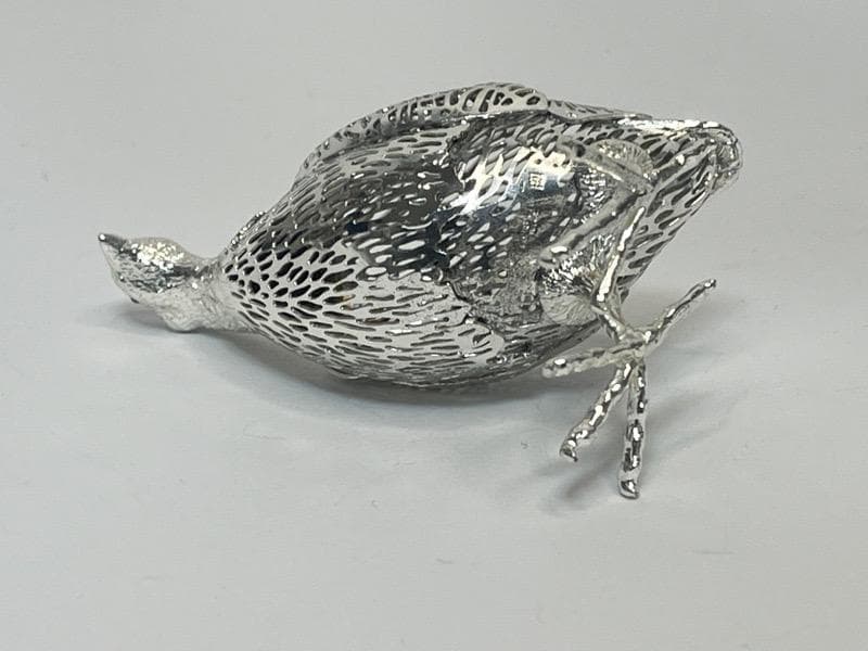 クリストフル リュミエール コレクション 鳥 ウズラ クリストフルシルバー