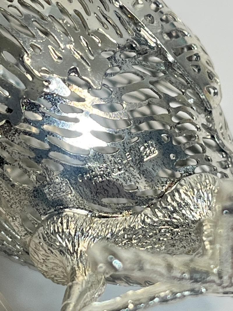 クリストフル リュミエール コレクション 鳥 ウズラ クリストフルシルバー