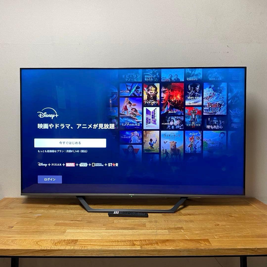 ハイセンス 65V型 4K液晶テレビ 65U7FG スマートテレビ 動画アプリ○