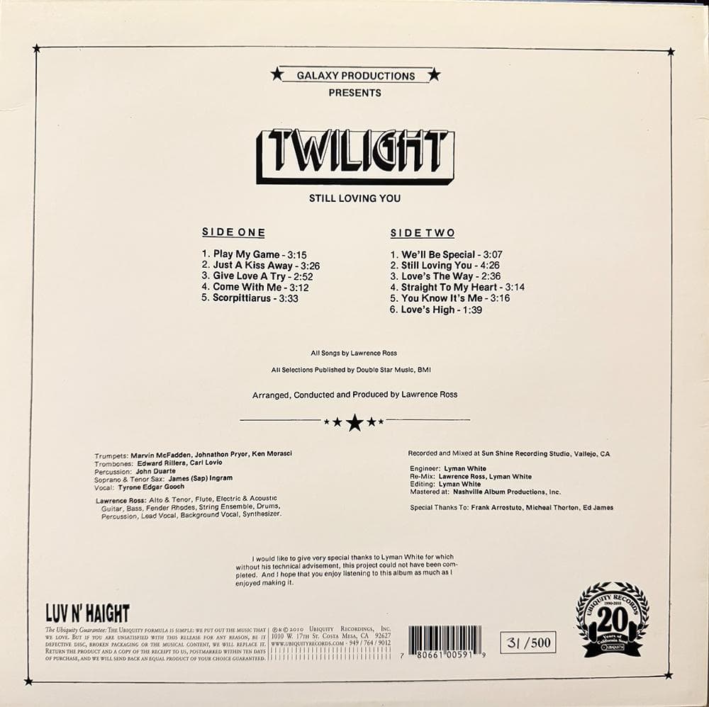 Twilight / Still Loving You 500枚限定