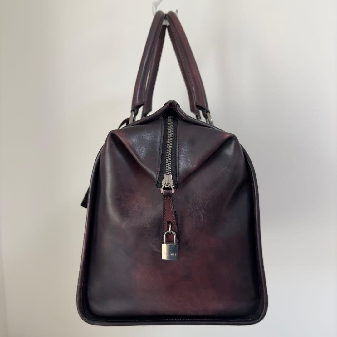 定価71.5万円 ベルルッティ パティーヌレザーボストンバッグ トラベルバッグ