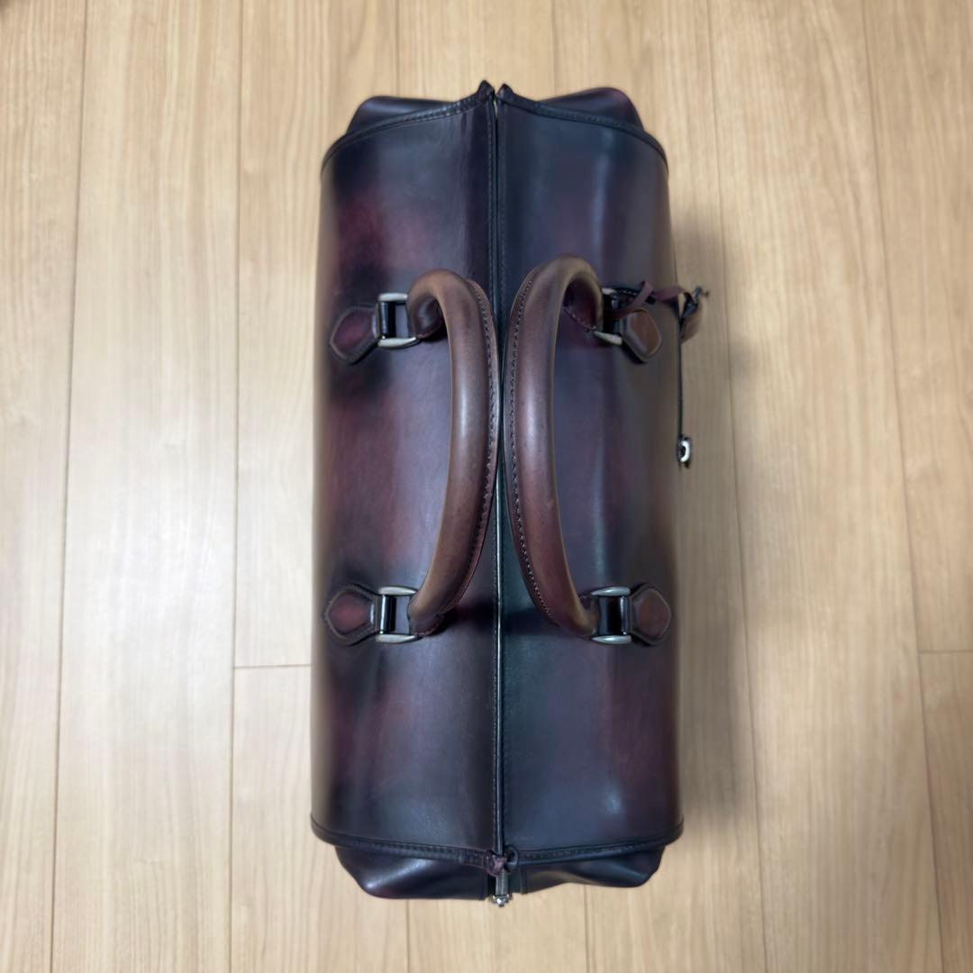 定価71.5万円 ベルルッティ パティーヌレザーボストンバッグ トラベルバッグ