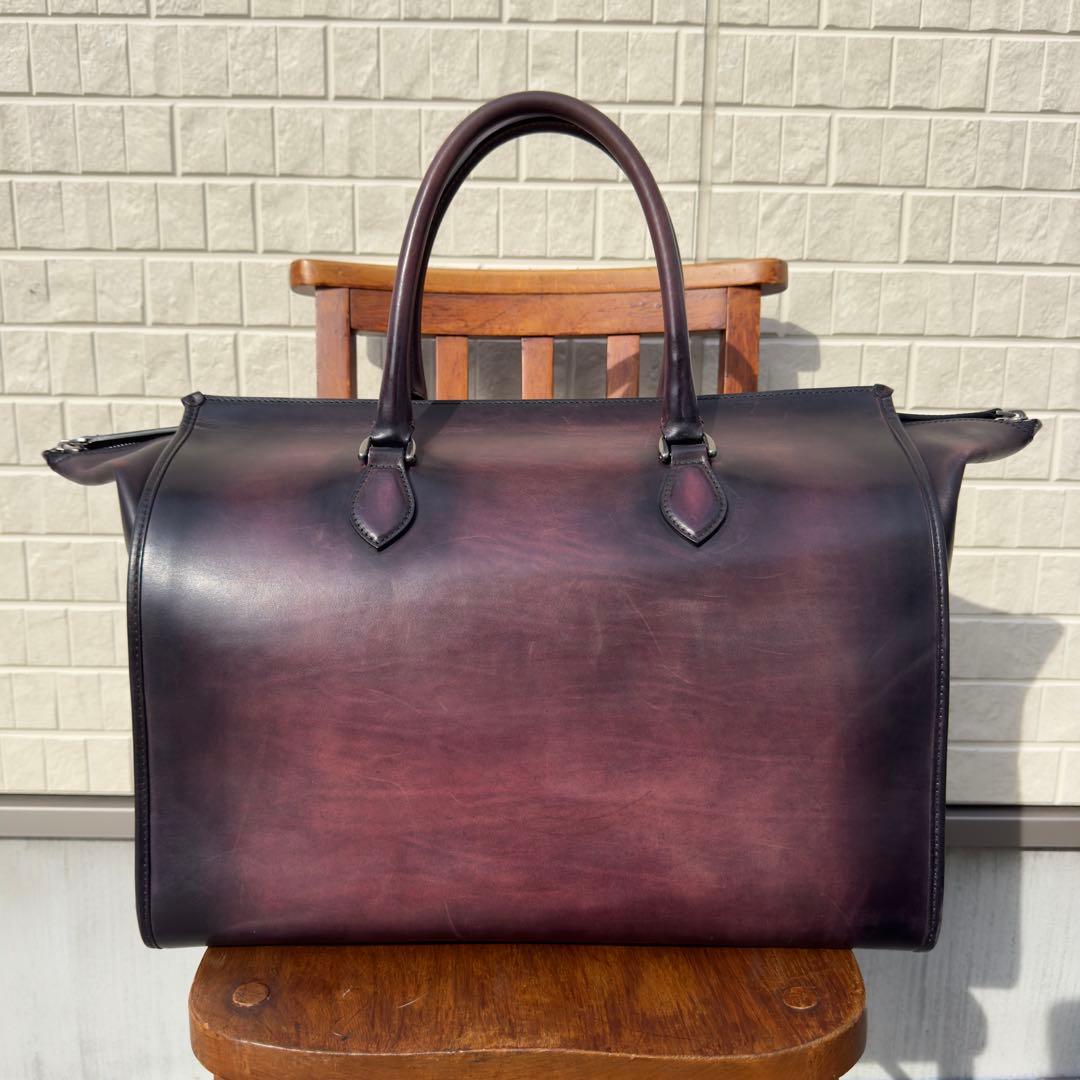 定価71.5万円 ベルルッティ パティーヌレザーボストンバッグ トラベルバッグ
