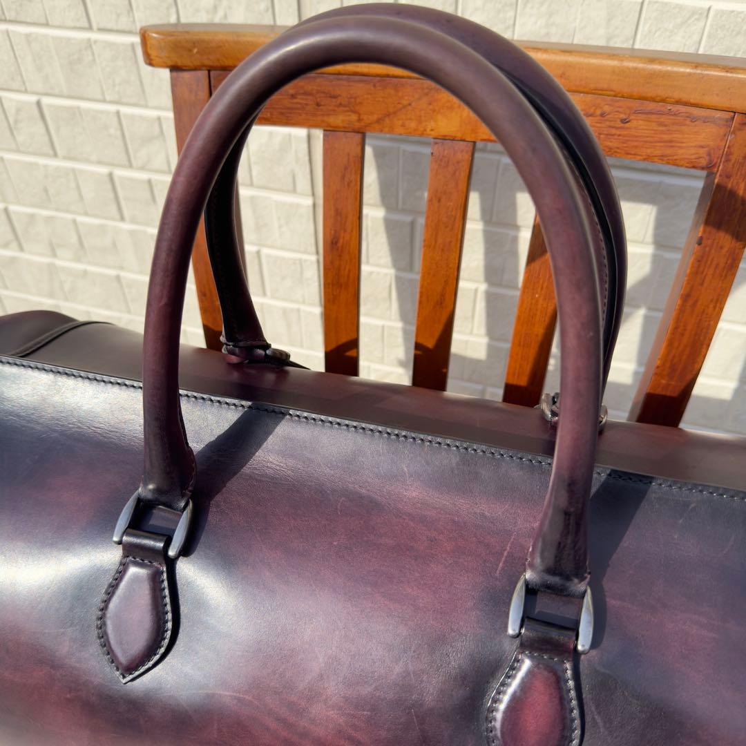 定価71.5万円 ベルルッティ パティーヌレザーボストンバッグ トラベルバッグ