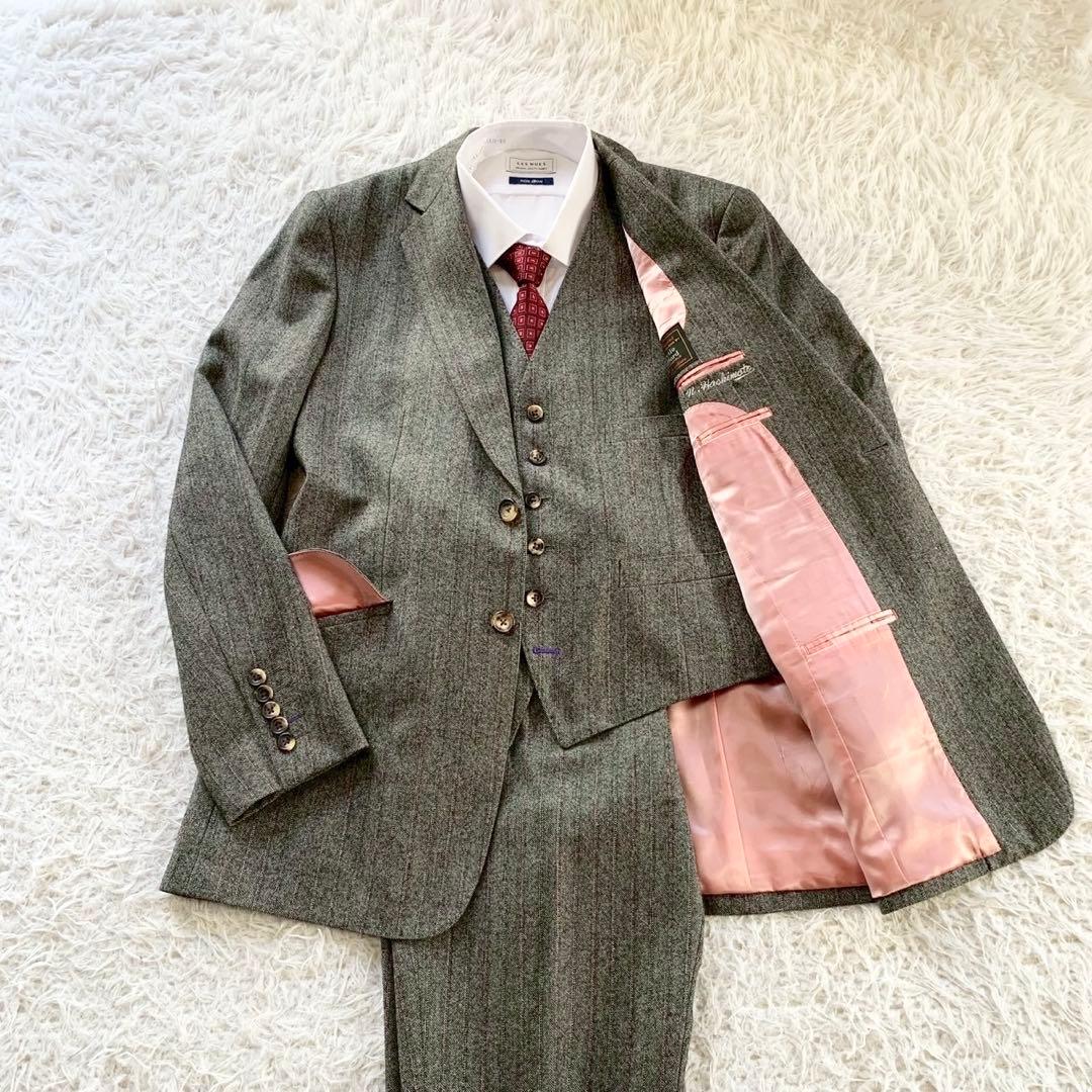 最高級モデル　Paul Smith　ポールスミス　3ピース　スーツ　セットアップ