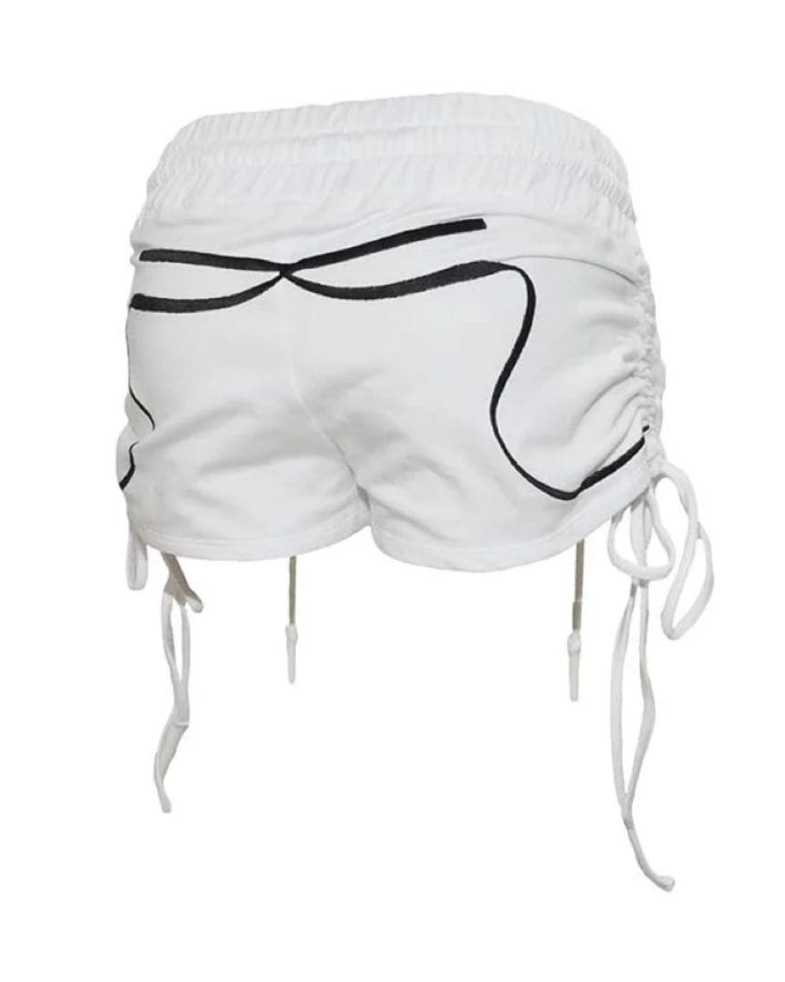 パンツ theredthread S embroidery ribbon shorts