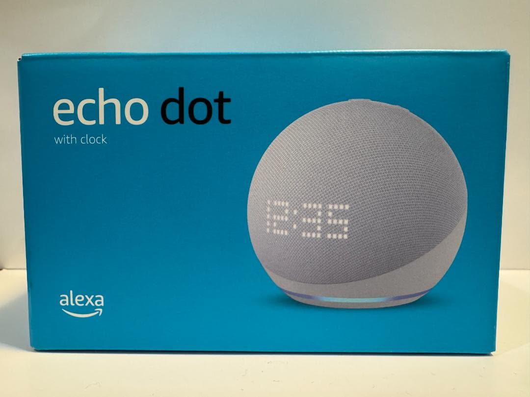 Echo Dot with clock(未開封,第5世代,LEDディスプレイ付)