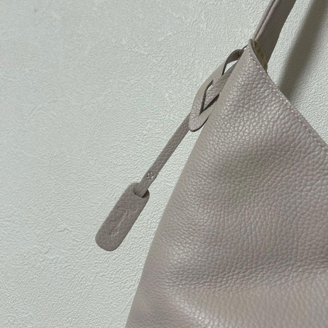 美品 銀座かねまつ カネマツ トライアングル レザーバッグ