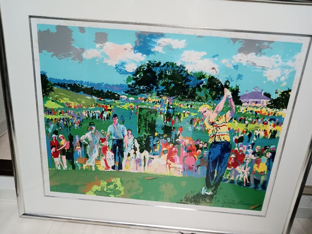 ち*6様 Leroy Neiman オーガスタ ゴルフ シルクスクリーン