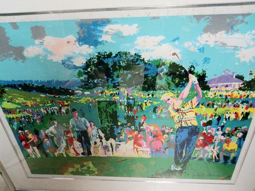 ち*6様 Leroy Neiman オーガスタ ゴルフ シルクスクリーン