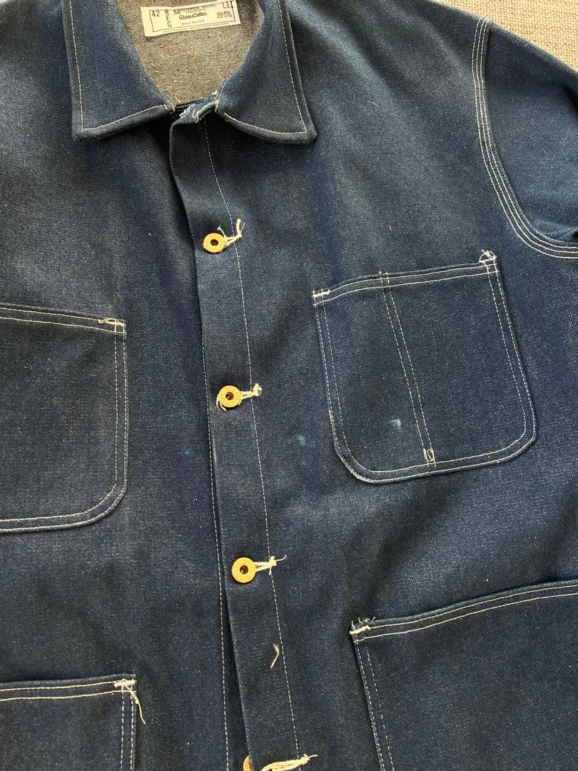 90s UNIVERSAL OVERALL USA製 デニムカバーオール 42