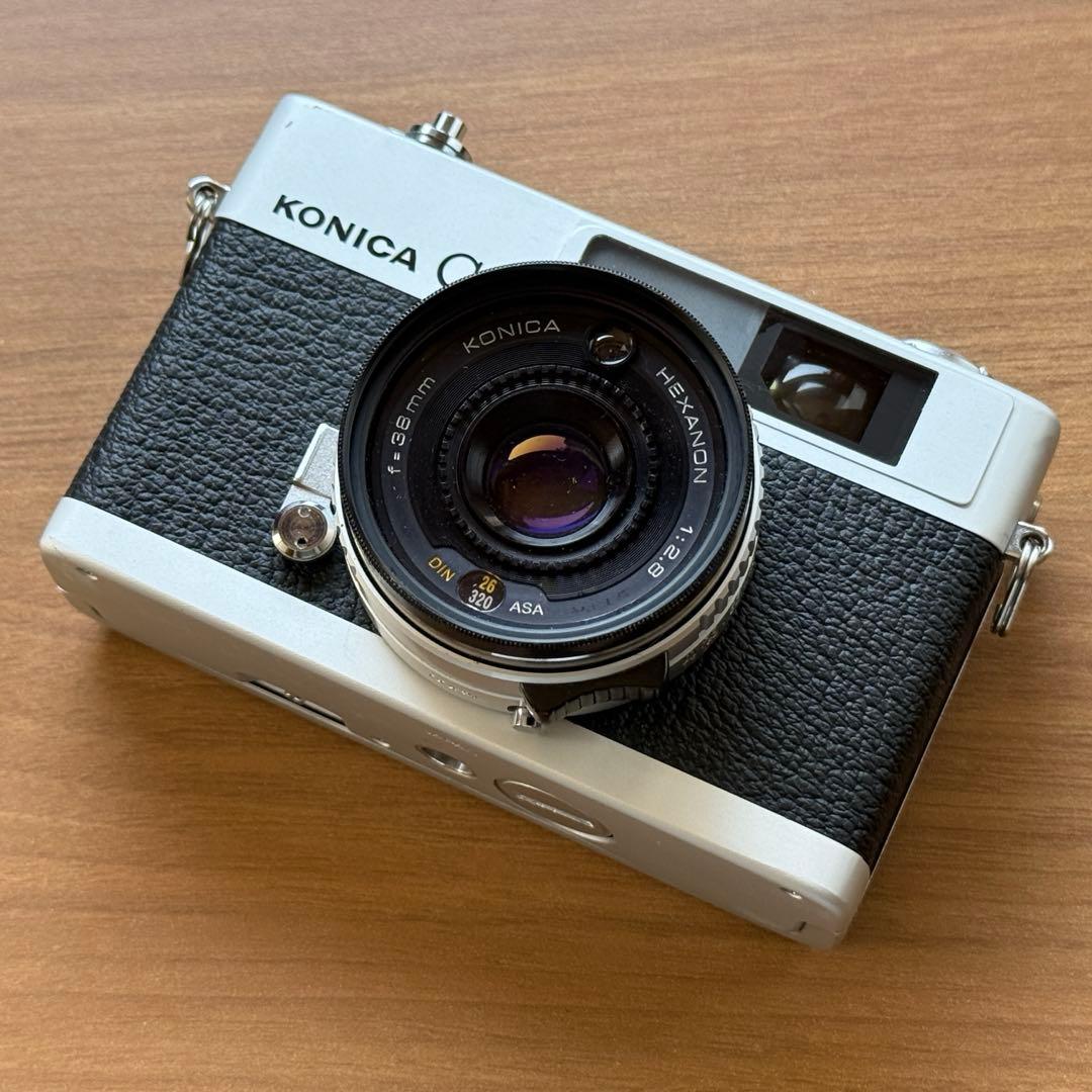 整備済 KONICA C35 (フィルム2本・ソフトケース・説明書コピー付)