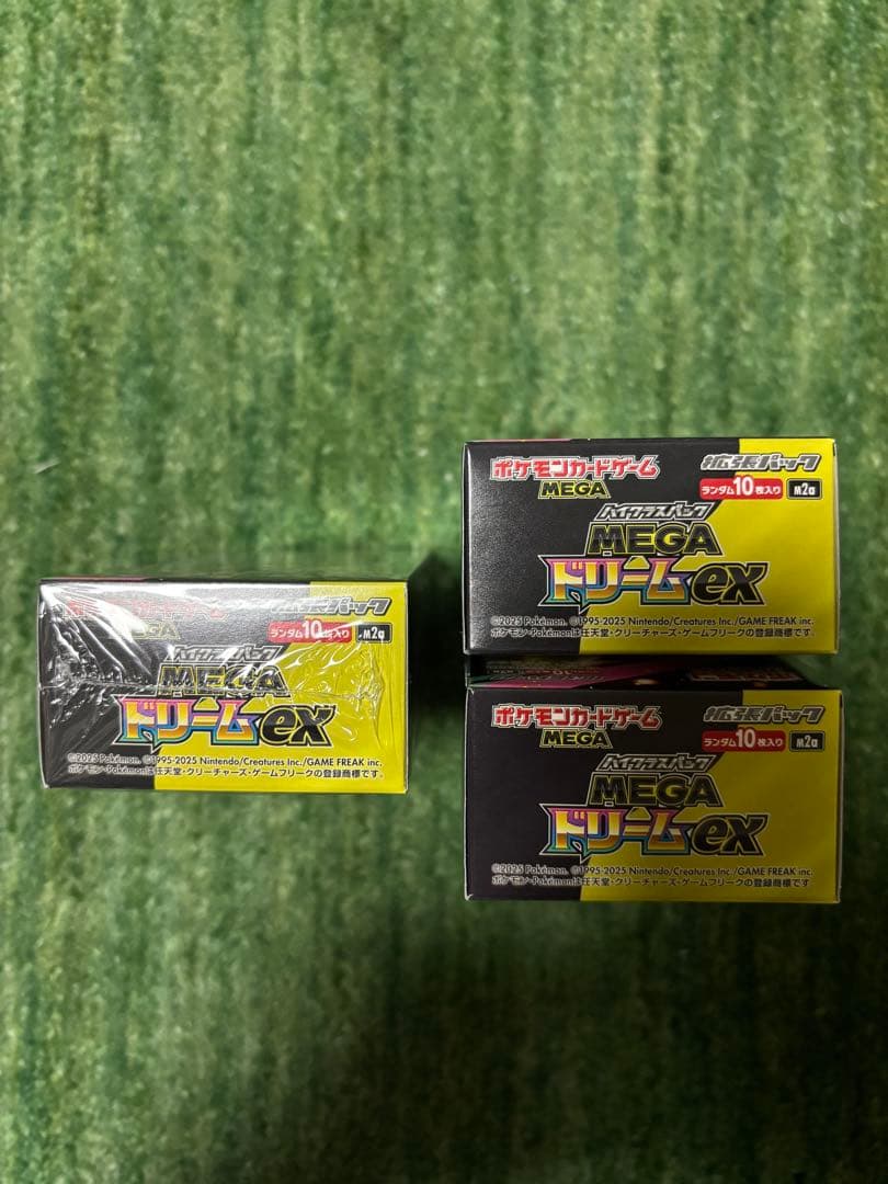 MEGAドリームex 3box シュリあり1box なし ペリペリ付き 2box