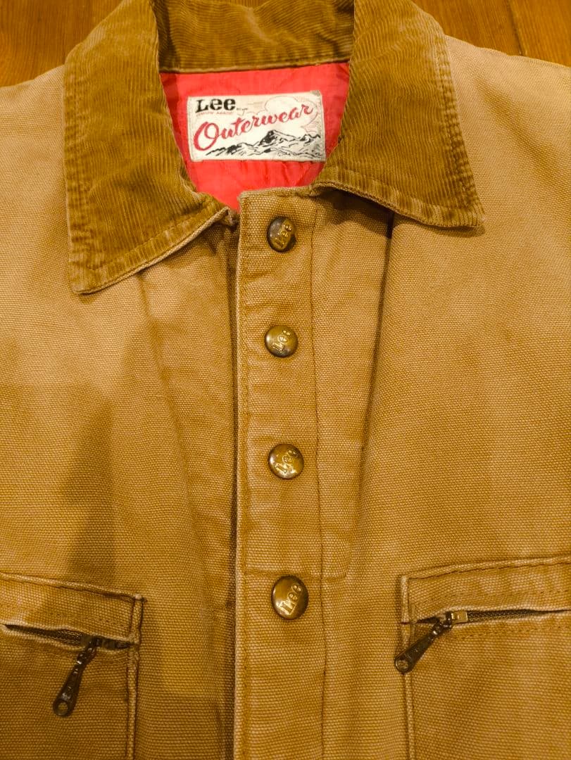 【週末限定セール】Lee　キルティング　オールインワン　ビンテージ　ダック生地