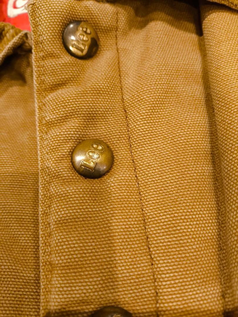 【週末限定セール】Lee　キルティング　オールインワン　ビンテージ　ダック生地