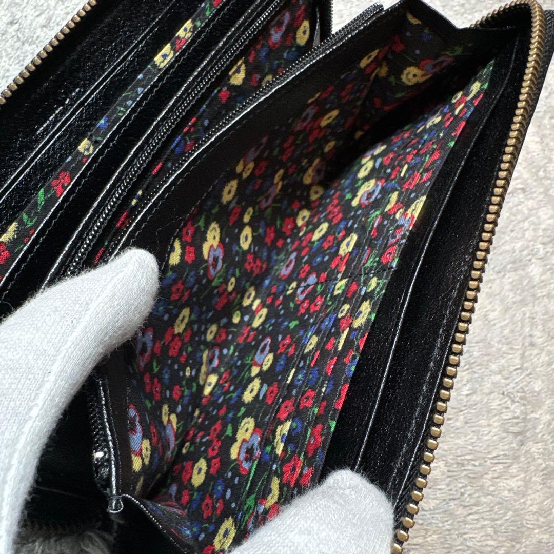 【未使用】ANNA SUI アナスイ 長財布 ラウンドファスナー ブラック